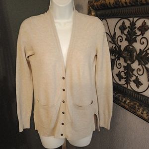 Madewell Oatmeal colored Button UP Cardigan XS
